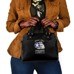 African American Aviators WWII Shoulder Handbag Tuskegee Red Tails Airmen Black - African Pride