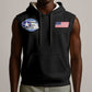 African American Aviators WWII Sleeveless Hoodie Tuskegee Red Tails Airmen Black - African Pride