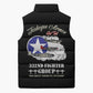 Tuskegee Airmen WWII Heroes Sleeveless Puffer Jacket The Great American Aviators Black Art