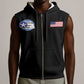 African American Aviators WWII Sleeveless Zip Hoodie Tuskegee Red Tails Airmen Black - African Pride