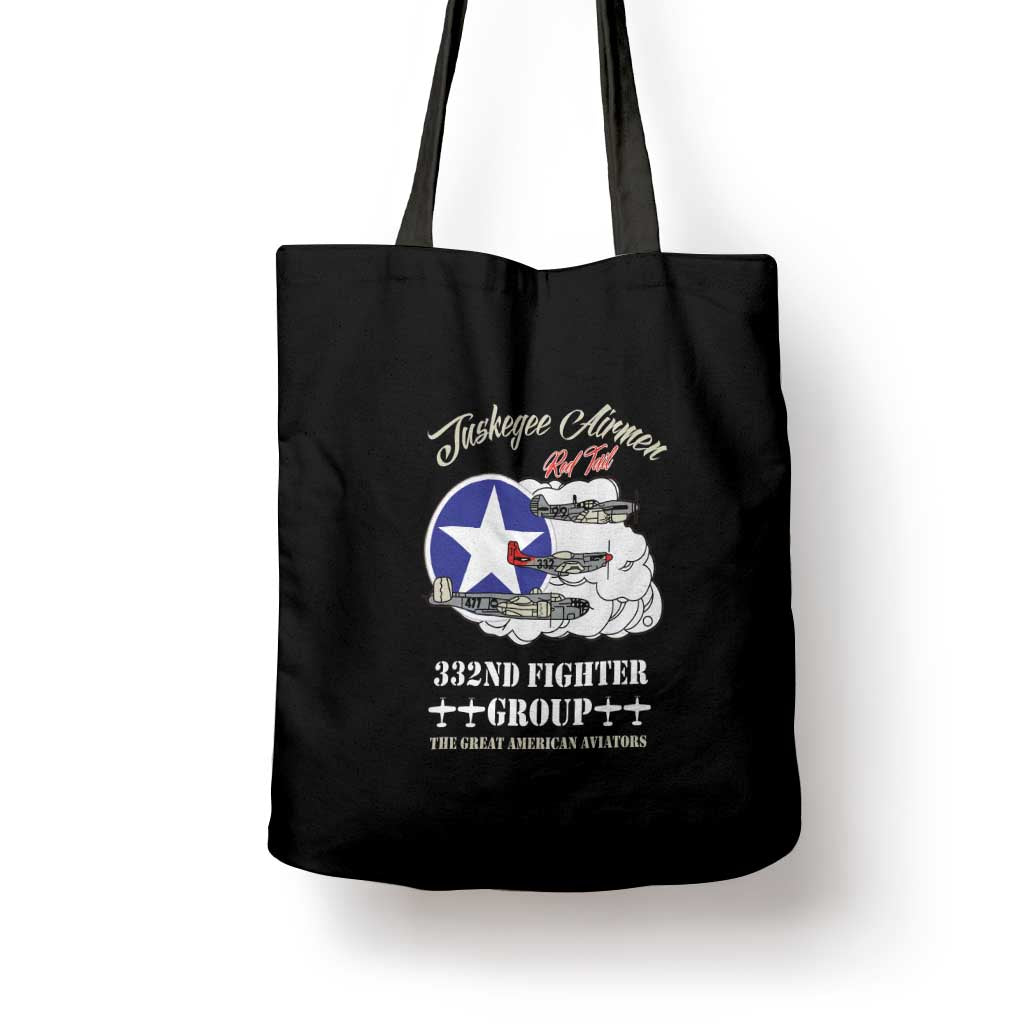 Tuskegee Airmen WWII Heroes Tote Bag The Great American Aviators Black Art