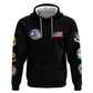 African American Aviators WWII Zip Hoodie Tuskegee Red Tails Airmen Black - African Pride