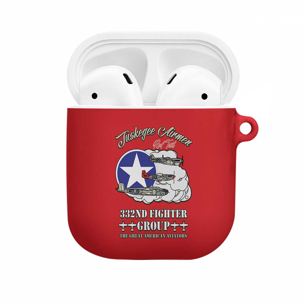 Tuskegee Airmen WWII Heroes AirPods Case The Great American Aviators Red Art