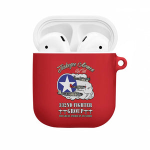 Tuskegee Airmen WWII Heroes AirPods Case The Great American Aviators Red Art