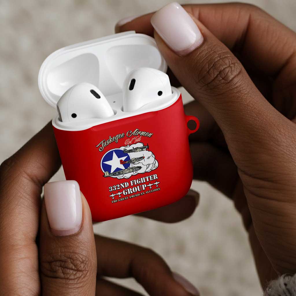 Tuskegee Airmen WWII Heroes AirPods Case The Great American Aviators Red Art