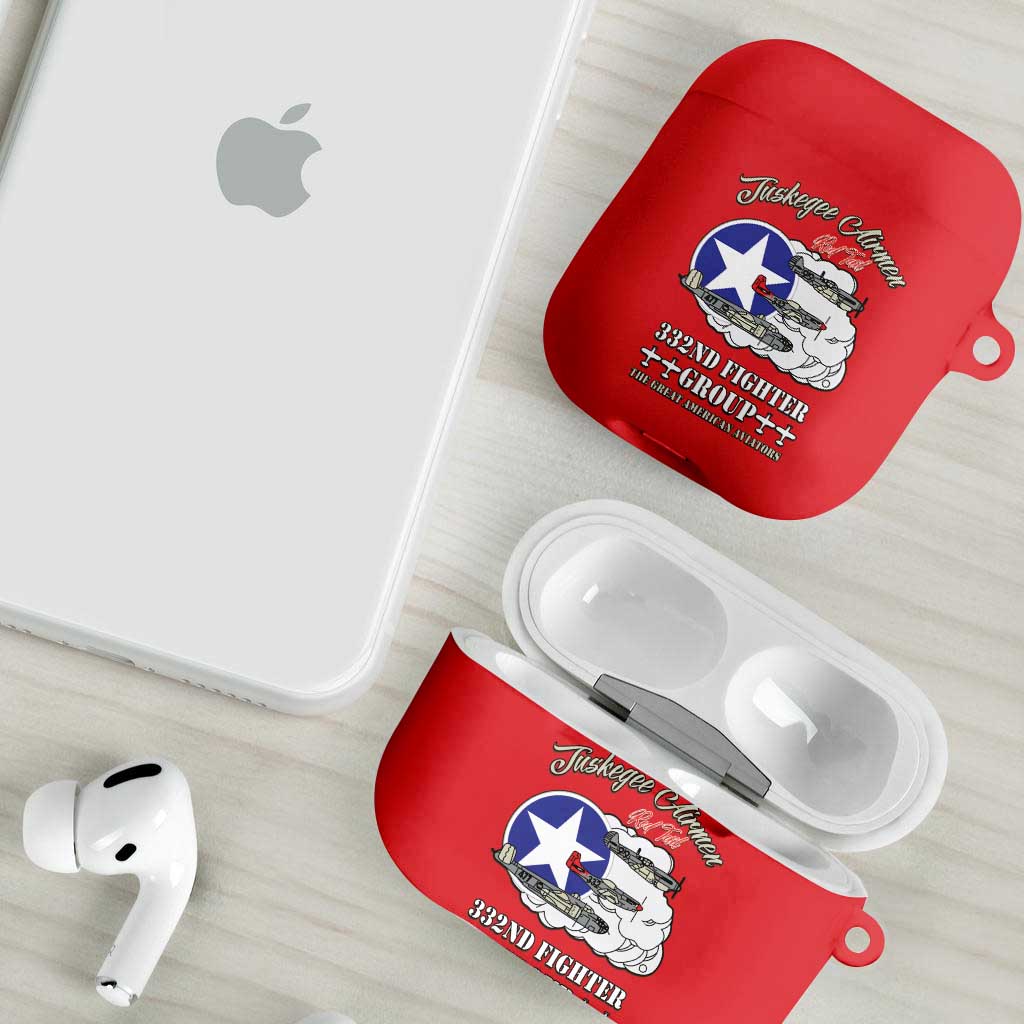 Tuskegee Airmen WWII Heroes AirPods Case The Great American Aviators Red Art