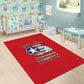 African American Aviators WWII Area Rug Tuskegee Red Tails Airmen Red - African Pride