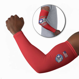 Tuskegee Airmen WWII Heroes Arm Sleeves The Great American Aviators Red Art