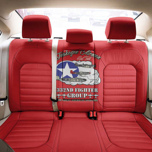African American Aviators WWII Back Car Seat Cover Tuskegee Red Tails Airmen Red - African Pride