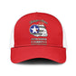African American Aviators WWII Baseball Net Cap Tuskegee Red Tails Airmen Red - African Pride