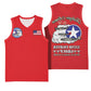 African American Aviators WWII Basketball Jersey Tuskegee Red Tails Airmen Red - African Pride