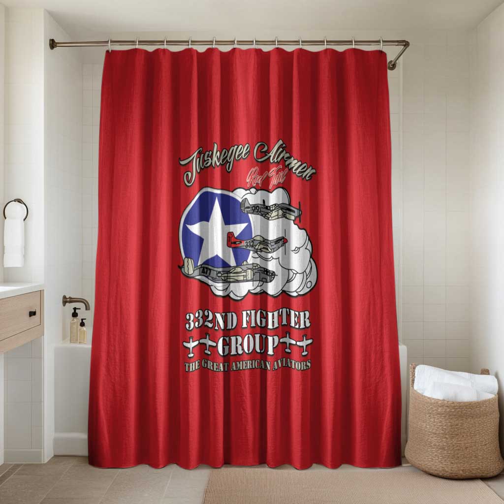 Tuskegee Airmen WWII Heroes Bathroom Set The Great American Aviators Red Art