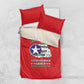 African American Aviators WWII Bedding Set Tuskegee Red Tails Airmen Red - African Pride