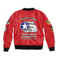 African American Aviators WWII Bomber Jacket Tuskegee Red Tails Airmen Red - African Pride