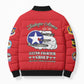 Tuskegee Airmen WWII Heroes Bomber Puffer Jacket The Great American Aviators Red Art