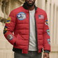 Tuskegee Airmen WWII Heroes Bomber Puffer Jacket The Great American Aviators Red Art