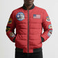 Tuskegee Airmen WWII Heroes Bomber Puffer Jacket The Great American Aviators Red Art