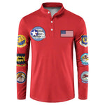 Tuskegee Airmen WWII Heroes Button Sweatshirt The Great American Aviators Red Art
