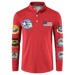 Tuskegee Airmen WWII Heroes Button Sweatshirt The Great American Aviators Red Art