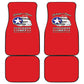 African American Aviators WWII Car Mats Tuskegee Red Tails Airmen Red - African Pride