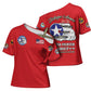 Tuskegee Airmen WWII Heroes Cross Shoulder Shirt The Great American Aviators Red Art