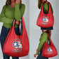 African American Aviators WWII Grocery Bag Tuskegee Red Tails Airmen Red - African Pride