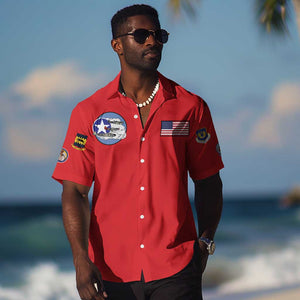 African American Aviators WWII Hawaiian Shirt Tuskegee Red Tails Airmen Red - African Pride