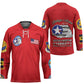 Tuskegee Airmen WWII Heroes Hockey Jersey The Great American Aviators Red Art