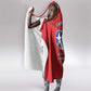 African American Aviators WWII Hooded Blanket Tuskegee Red Tails Airmen Red - African Pride