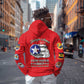 African American Aviators WWII Hoodie Tuskegee Red Tails Airmen Red - African Pride