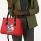 Tuskegee Airmen WWII Heroes Leather Bag The Great American Aviators Red Art