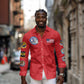 African American Aviators WWII Long Sleeve Button Shirt Tuskegee Red Tails Airmen Red - African Pride