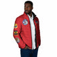 Tuskegee Airmen WWII Heroes Padded Jacket The Great American Aviators Red Art