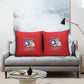 Tuskegee Airmen WWII Heroes Pillow Cover The Great American Aviators Red Art