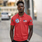African American Aviators WWII Polo Shirt Tuskegee Red Tails Airmen Red - African Pride