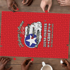 Tuskegee Airmen WWII Heroes Puzzle The Great American Aviators Red Art