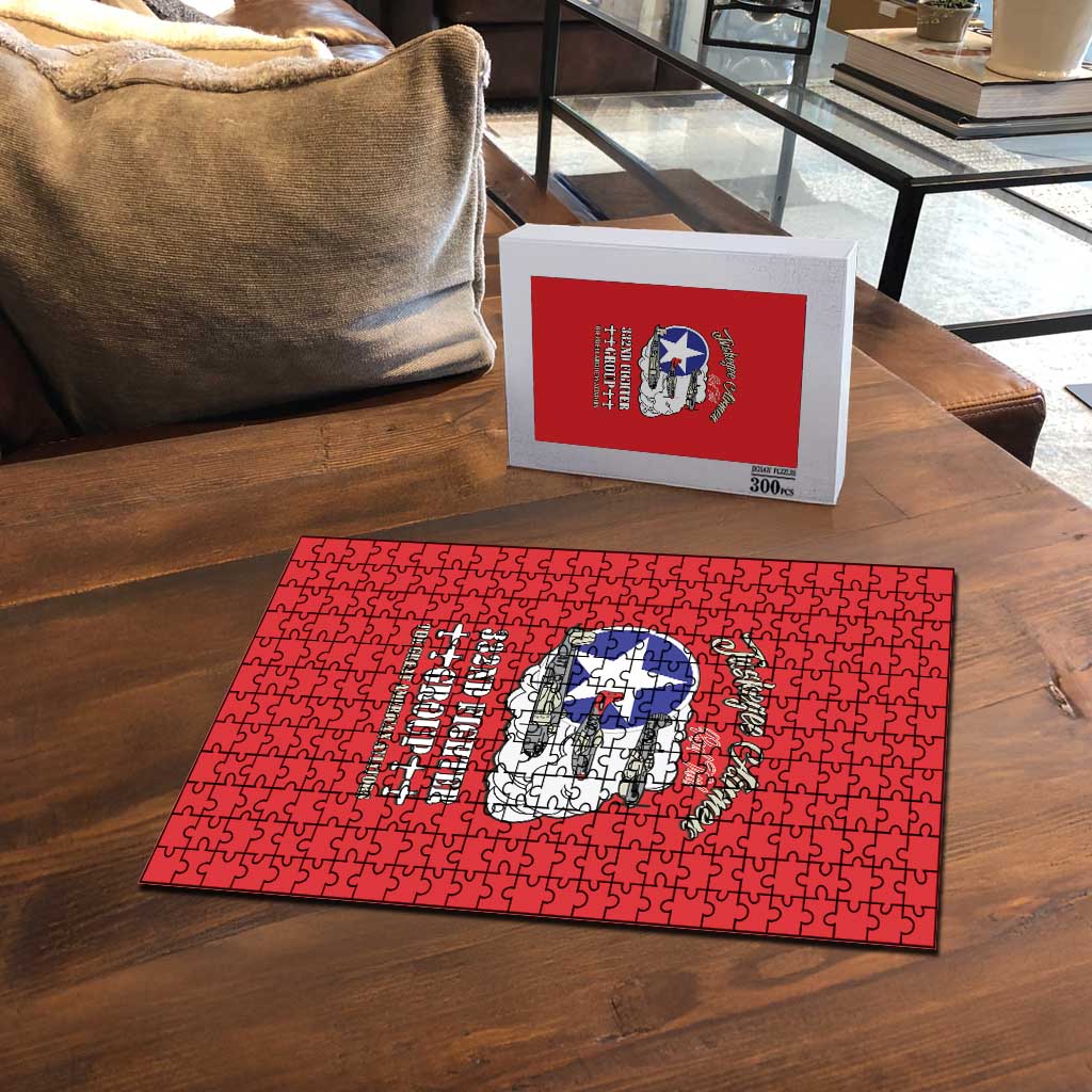 Tuskegee Airmen WWII Heroes Puzzle The Great American Aviators Red Art