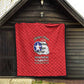 African American Aviators WWII Quilt Tuskegee Red Tails Airmen Red - African Pride