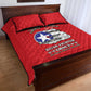 African American Aviators WWII Quilt Bed Set Tuskegee Red Tails Airmen Red - African Pride