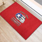 African American Aviators WWII Rubber Doormat Tuskegee Red Tails Airmen Red - African Pride