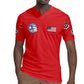 African American Aviators WWII Rugby Jersey Tuskegee Red Tails Airmen Red - African Pride