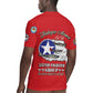 African American Aviators WWII Rugby Jersey Tuskegee Red Tails Airmen Red - African Pride