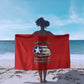 African American Aviators WWII Sarong Tuskegee Red Tails Airmen Red - African Pride