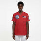 African American Aviators WWII Scrub Top Tuskegee Red Tails Airmen Red - African Pride