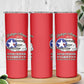 African American Aviators WWII Skinny Tumbler Tuskegee Red Tails Airmen Red - African Pride