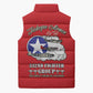 Tuskegee Airmen WWII Heroes Sleeveless Puffer Jacket The Great American Aviators Red Art