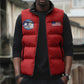 Tuskegee Airmen WWII Heroes Sleeveless Puffer Jacket The Great American Aviators Red Art