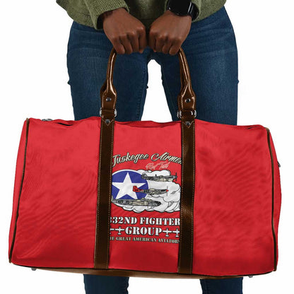 Tuskegee Airmen WWII Heroes Travel Bag The Great American Aviators Red Art