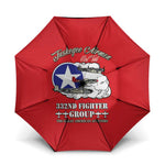 Tuskegee Airmen WWII Heroes Umbrella The Great American Aviators Red Art