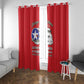 African American Aviators WWII Window Curtain Tuskegee Red Tails Airmen Red - African Pride